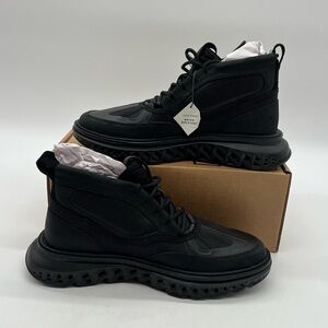 Cole Haan 5.Zerogrand Men’s Sz 8.5 Black Reflective Water Resistant Sneakers.
